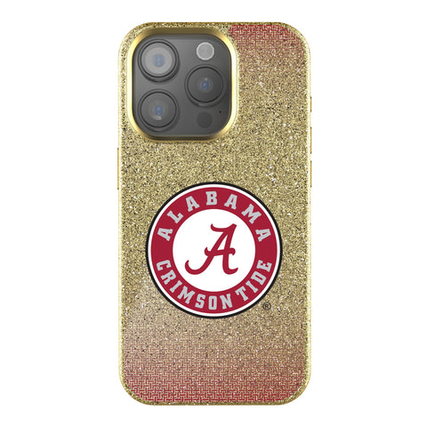 University of Alabama Crimson Tide Linen Bling Phone Case for Apple iPhone