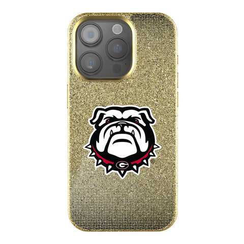 University of Georgia Bulldogs Uga Linen Bling Phone Case for Apple iPhone