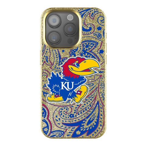 University of Kansas Jayhawks Paisley Bling Phone Case