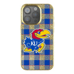 University of Kansas Jayhawks Plaid Bling Phone Case