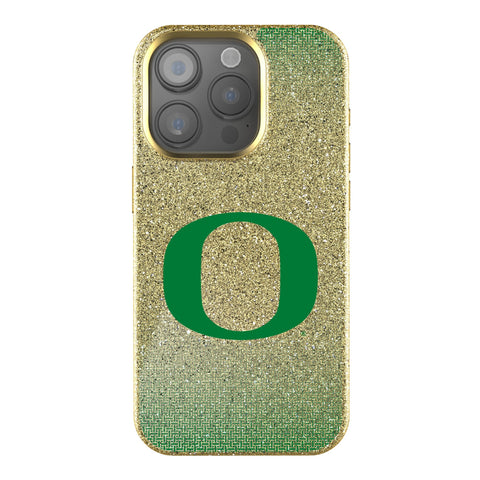 University of Oregon Ducks Linen Bling Phone Case for Apple iPhone