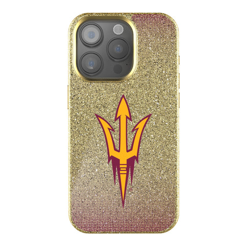 Arizona State University Sun Devils Linen Bling Phone Case for Apple iPhone