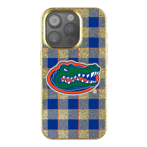 University of Florida Gators Plaid Bling Phone Case