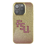 Florida State University Seminoles Athletic Wordmark Linen Bling Phone Case for Apple iPhone