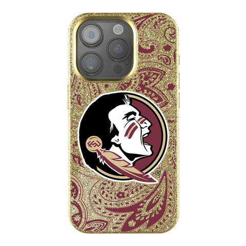 Florida State University Seminoles Paisley Bling Phone Case