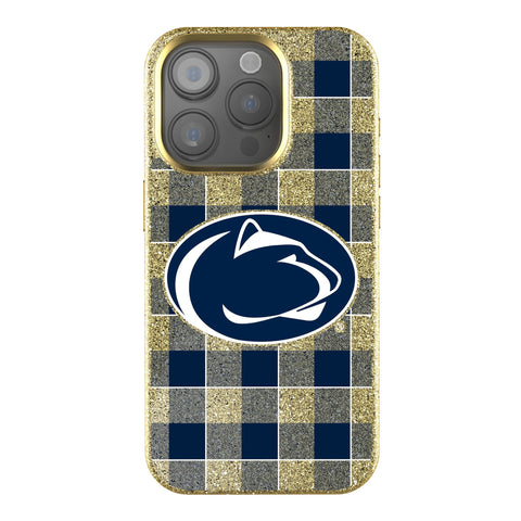 Pennsylvania State University Nittany Lions Plaid Bling Phone Case