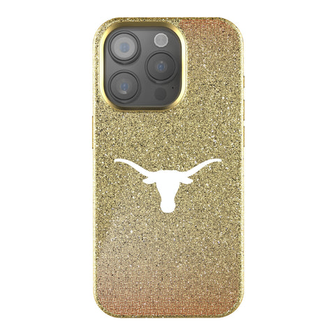 University of Texas Longhorns Linen Bling Phone Case for Apple iPhone