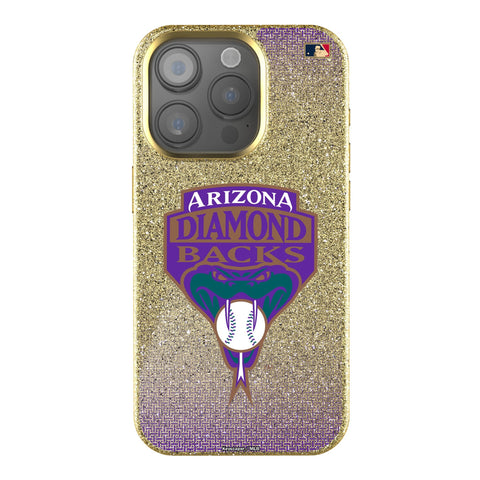Arizona Diamondbacks 1999-2006 - Cooperstown Collection Linen Bling Phone Case for Apple iPhone