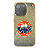 Houston Astros 1977-1993 - Cooperstown Collection Linen Bling Phone Case for Apple iPhone
