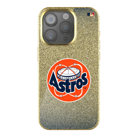 Houston Astros 1977-1993 - Cooperstown Collection Linen Bling Phone Case for Apple iPhone
