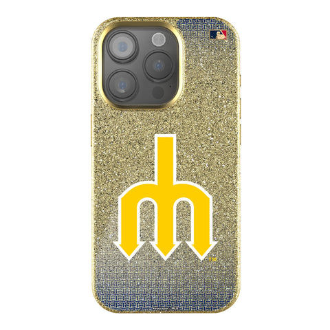 Seattle Mariners 1977-1980 - Cooperstown Collection Linen Bling Phone Case for Apple iPhone