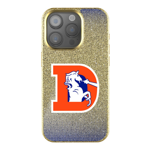Denver Broncos 1993-1996 Historic Collection Linen Bling Phone Case for Apple iPhone