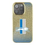 Detroit Lions Retro Linen Bling Phone Case for Apple iPhone