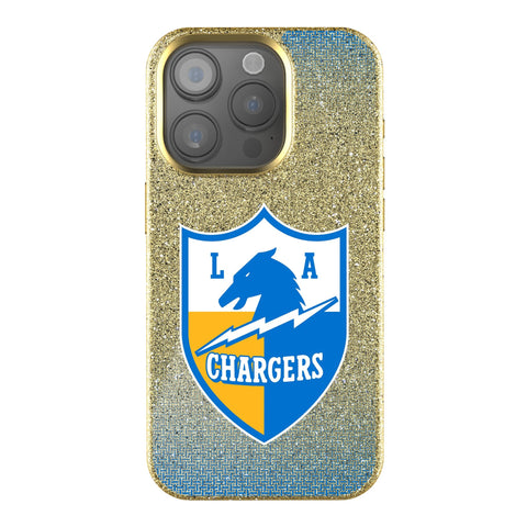 Los Angeles Chargers Historic Collection Linen Bling Phone Case for Apple iPhone