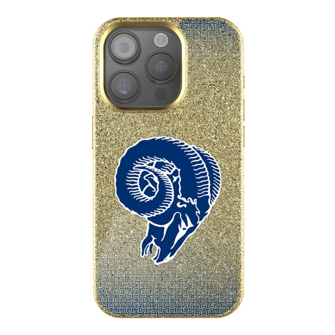 Los Angeles Rams Historic Collection Linen Bling Phone Case for Apple iPhone