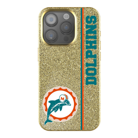 Miami Dolphins 1966-1973 Historic Collection Sidebar Bling Phone Case-0