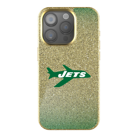 New York Jets 1963 Historic Collection Linen Bling Phone Case for Apple iPhone