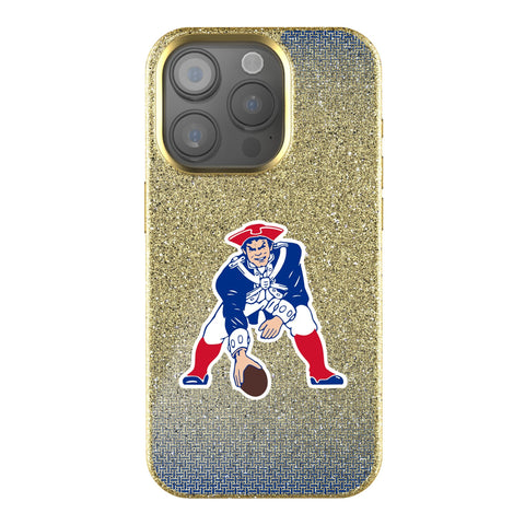 New England Patriots Historic Collection Linen Bling Phone Case for Apple iPhone