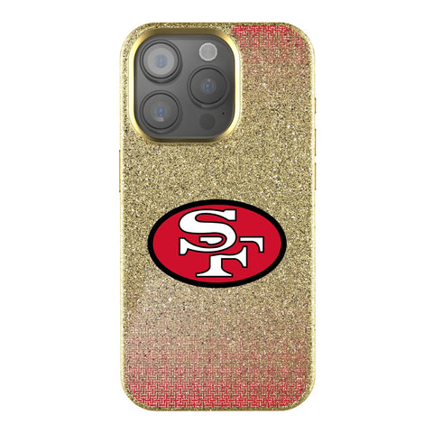 San Francisco 49ers Historic Collection Linen Bling Phone Case for Apple iPhone
