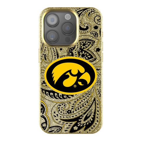 University of Iowa Hawkeyes Paisley Bling Phone Case