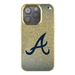 Atlanta Braves Linen Bling Phone Case for Apple iPhone-0