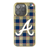 Atlanta Braves Plaid Bling Phone Case