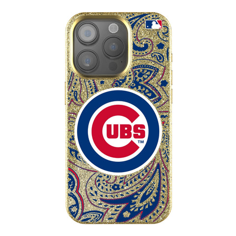 Chicago Cubs Paisley Bling Phone Case-0