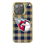 Cleveland Guardians Plaid Bling Phone Case-0