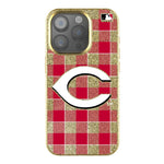 Cincinnati Reds Plaid Bling Phone Case-0