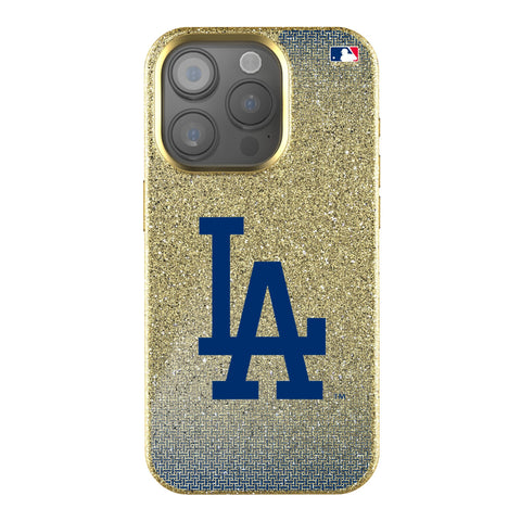 LA Dodgers Linen Bling Phone Case for Apple iPhone-0