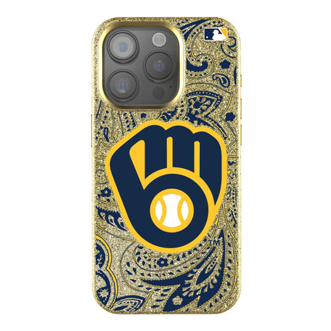 Milwaukee Brewers Paisley Bling Phone Case