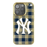New York Yankees Plaid Bling Phone Case