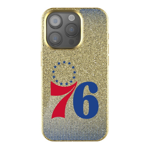Philadelphia 76ers Linen Bling Phone Case for Apple iPhone-0