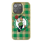 Boston Celtics Plaid Bling Phone Case-0