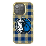 Dallas Mavericks Plaid Bling Phone Case-0