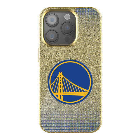 Golden State Warriors Linen Bling Phone Case for Apple iPhone