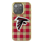 Atlanta Falcons Plaid Bling Phone Case