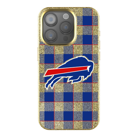 Buffalo Bills Plaid Bling Phone Case