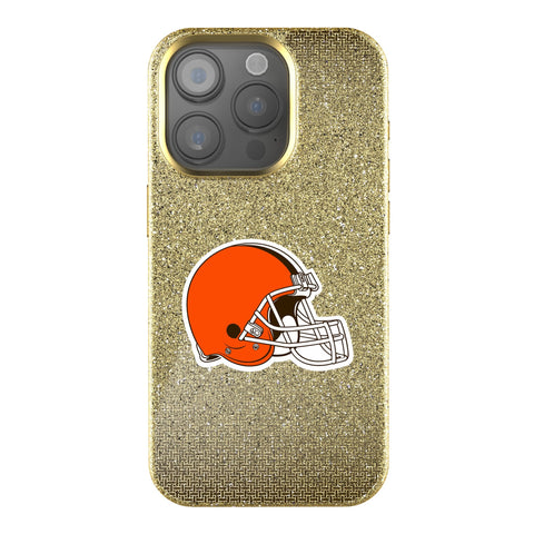 Cleveland Browns Linen Bling Phone Case for Apple iPhone