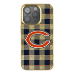 Chicago Bears Plaid Bling Phone Case-0