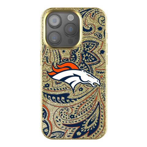 Denver Broncos Paisley Bling Phone Case