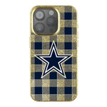 Dallas Cowboys Plaid Bling Phone Case-0