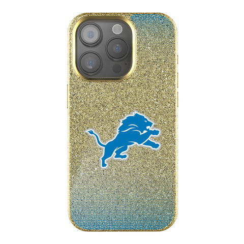 Detroit Lions Linen Bling Phone Case for Apple iPhone