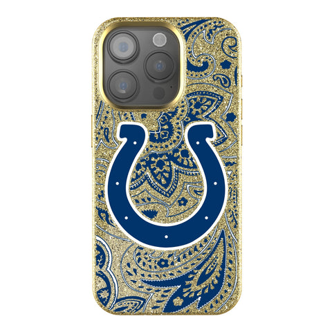 Indianapolis Colts Paisley Bling Phone Case-0