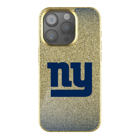 New York Giants Linen Bling Phone Case for Apple iPhone