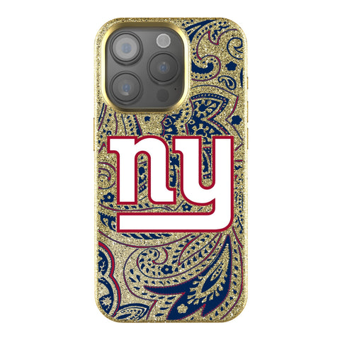 New York Giants Paisley Bling Phone Case