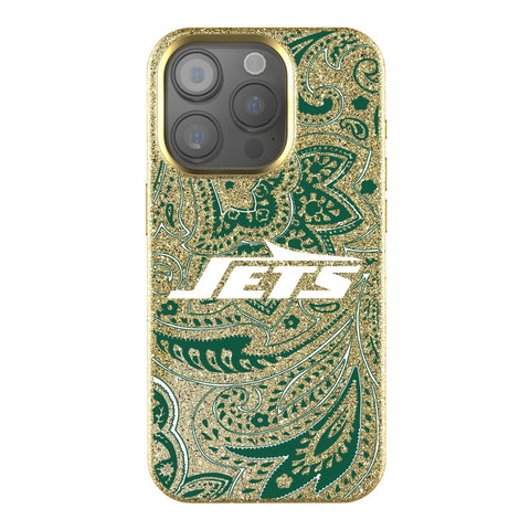 New York Jets Paisley Bling Phone Case-0