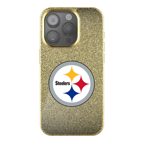 Pittsburgh Steelers Linen Bling Phone Case for Apple iPhone