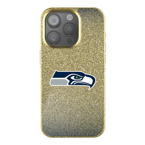 Seattle Seahawks Linen Bling Phone Case for Apple iPhone
