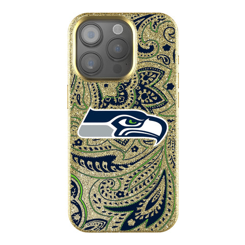 Seattle Seahawks Paisley Bling Phone Case-0